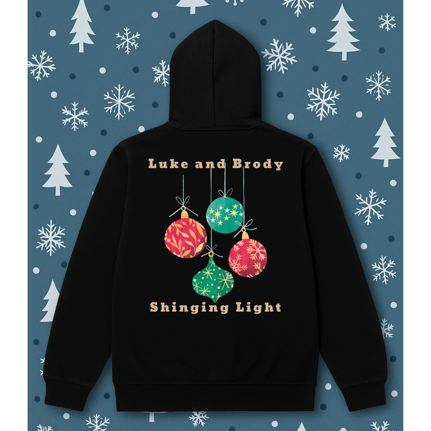 Fetching Futures “Luke & Brody’s Shining Light” Holiday Hoodie