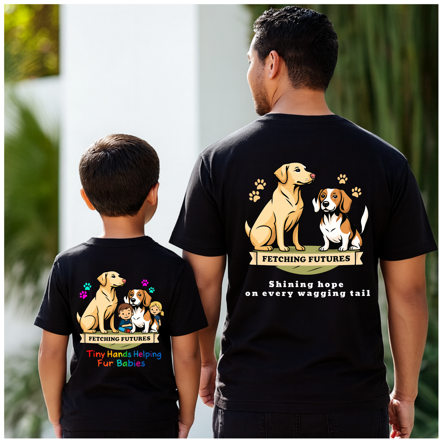 Fetching Futures “Shining Hope” Dog Rescue T-Shirt