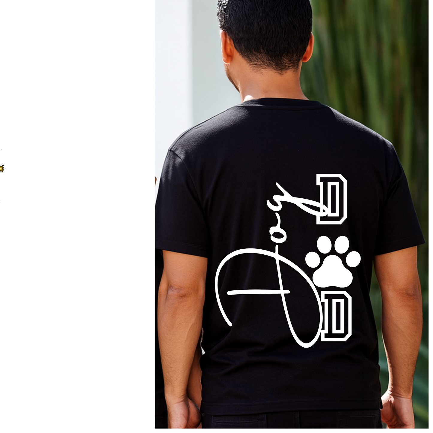 Dog Dad Shirt – Minimal Paw Design Tee