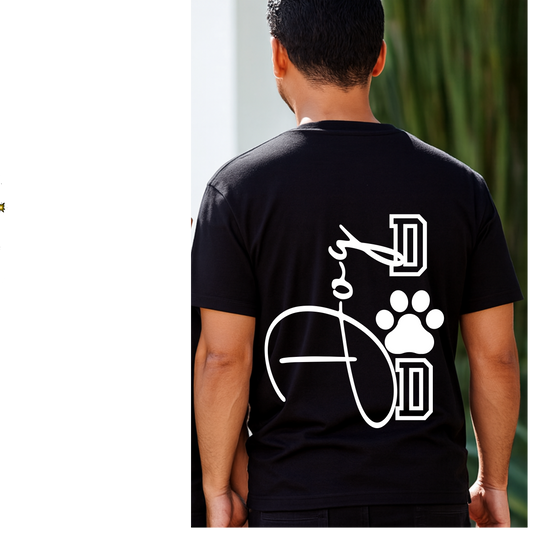 Dog Dad Shirt – Minimal Paw Design Tee
