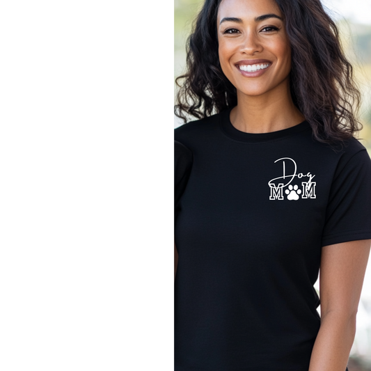 Dog Mom Shirt – Minimal Paw Design Tee