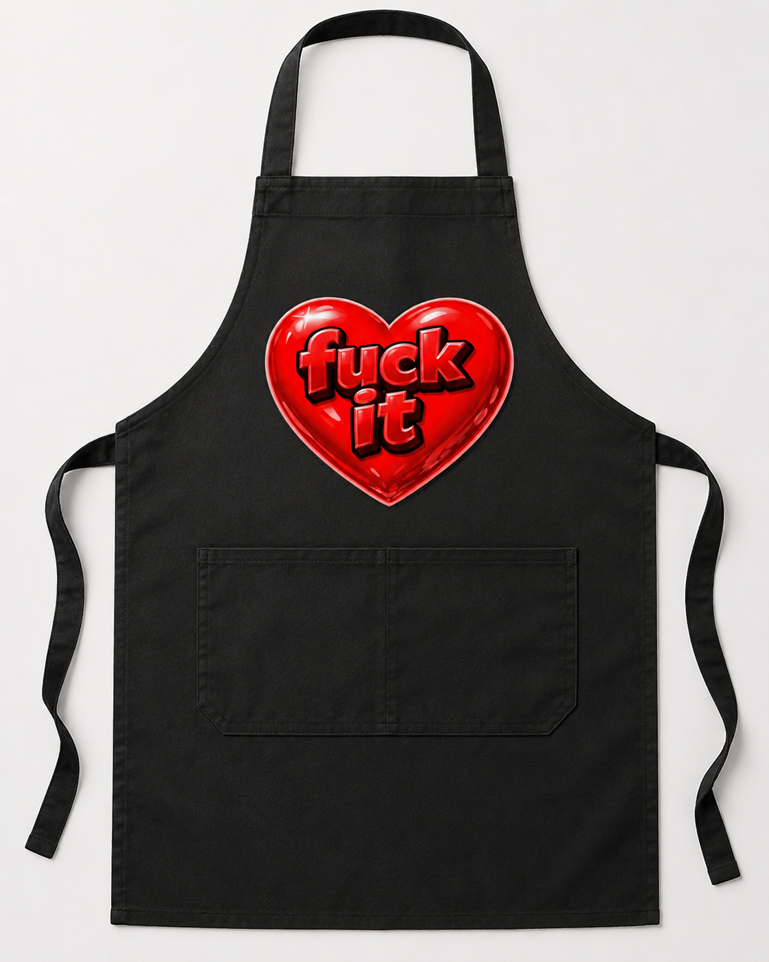 Funny Heart Apron | Bold Adult Humor Kitchen Apron | Novelty Gift
