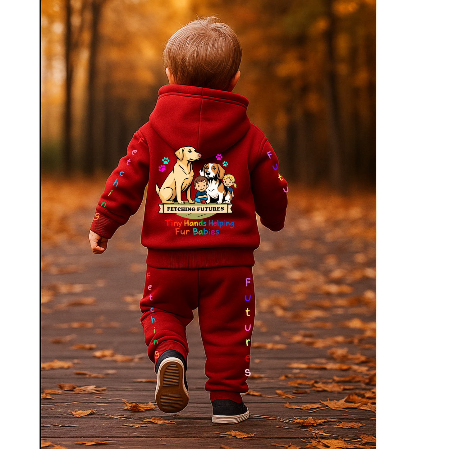 Fetching Futures “Tiny Hands Helping Fur Babies” Kids Jogger Set