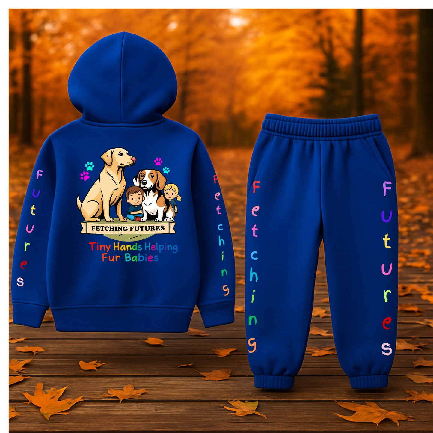Fetching Futures “Tiny Hands Helping Fur Babies” Kids Jogger Set