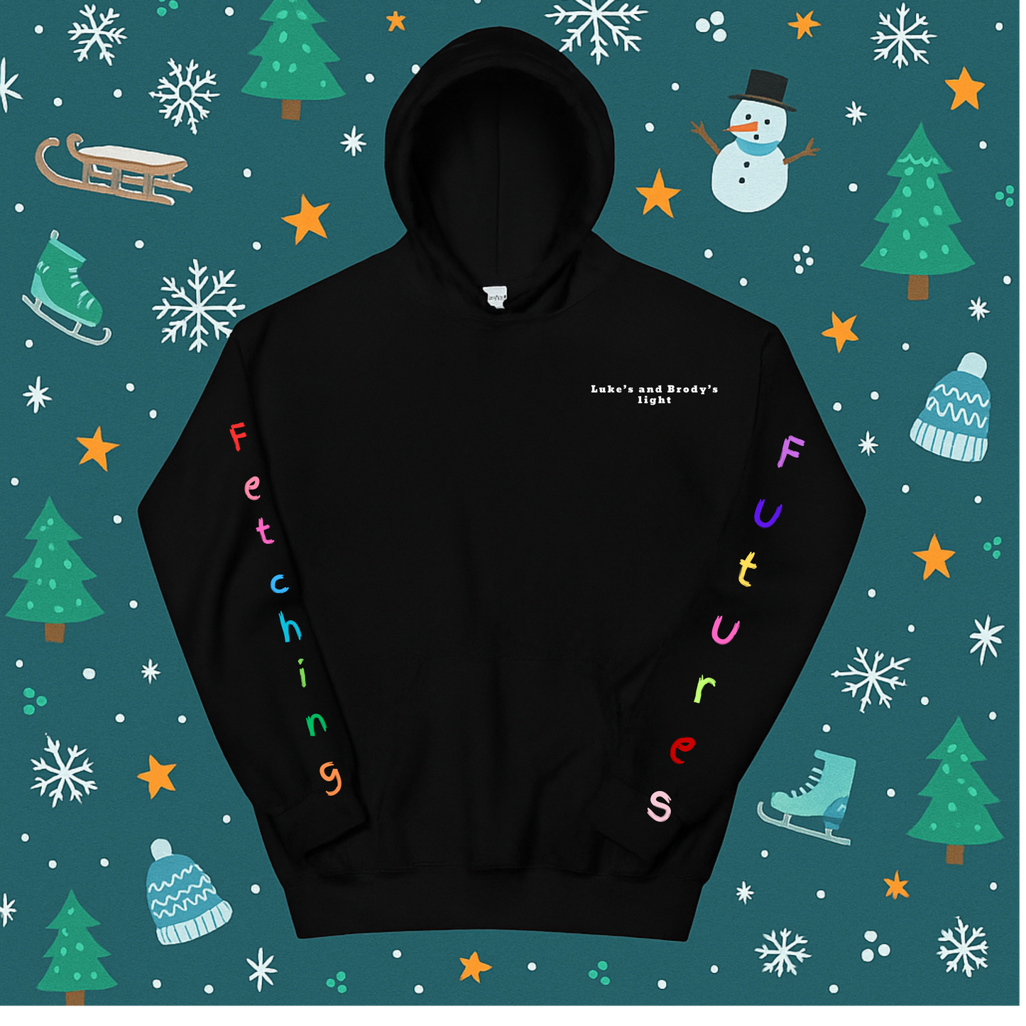 Fetching Futures “Luke & Brody’s Shining Light” Holiday Hoodie